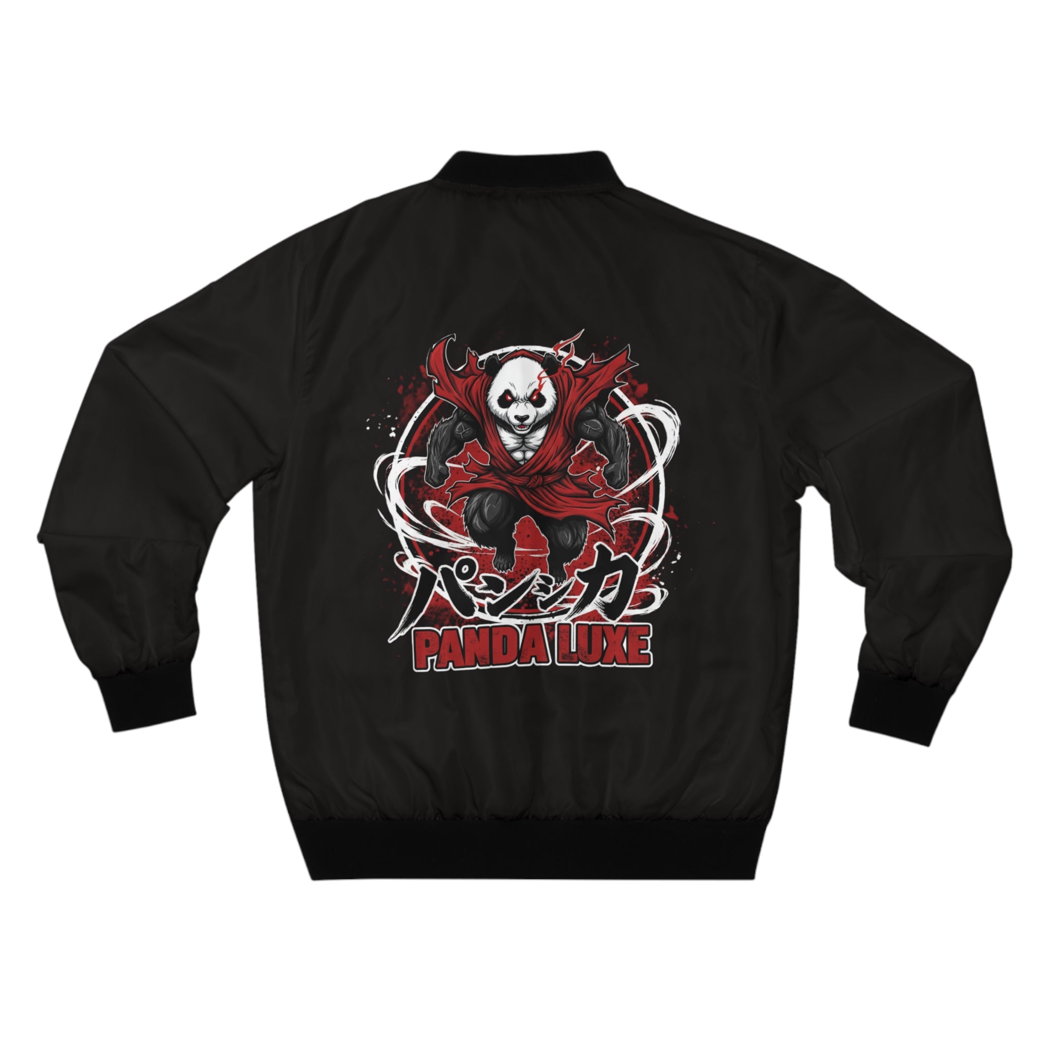 Panda Luxe Bomber Jacket — Red Samurai Panda Graphic